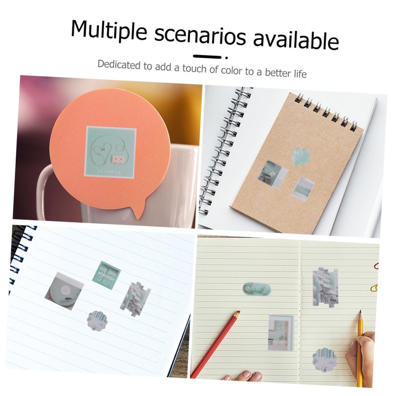 STOBOK 2 Packs Japanese Washi Paper Stickers Scrapbooking Supplies for