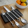Gourmet Settings - 20-Piece Silverware Set -TWIST Collection - Polished