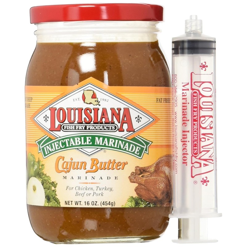 GeauxDat Cajun Favrits Cajun Creole Butter Injectable Marinade 16 oz