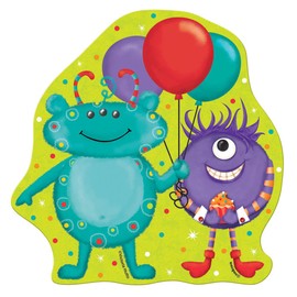 5" Mini Paper Cut Out Party Monsters Decorations, 8ct
