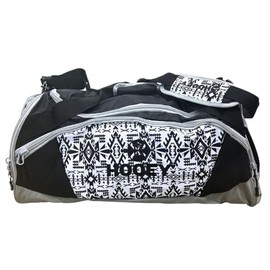 HOOEY The Competitor Carry-All Bag, Duffel Bag for Work, Travel, Sports - For Men & Women (Black/Grey, 24" x 11.5" x 12.5")