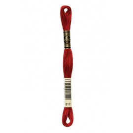 DMC Stranded Cotton Embroidery Thread 817 - per Skein