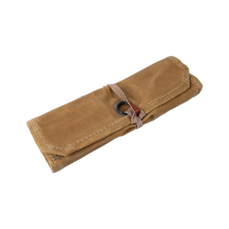 ieron Waxed Canvas Roll Bag - Hand Tool Organizer with