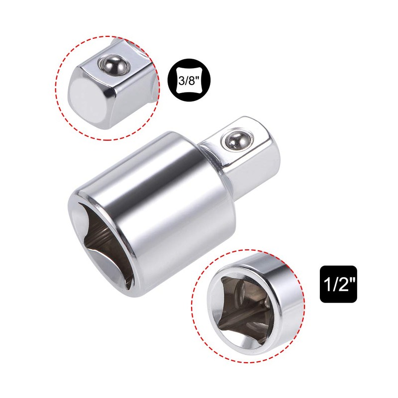 sourcing map 2 Pcs 1/2 Inch Drive (F) x 3/8
