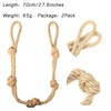 BEL AVENIR 2 Pack Jute Boho Curtain Tiebacks Rope -