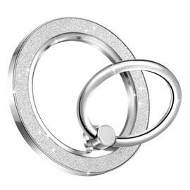 Magnetic Phone Ring Grip Stand Holder Bling, Magnet Phone Grip Ring Holder Glitter,Ring Phone Holder Sparkling Magnetic Phone Finger Ring Grip Kickstand for Smartphones