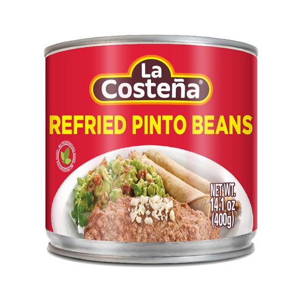 La Costeña Refried Pinto Beans, 14.1 Ounce Can (Pack of 12)