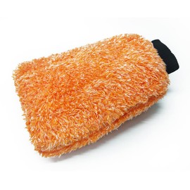 Alnicov Microfibre Wash Mitt Ultra Low Friction Wash Cloths Soft Glide Minimizes Swirl Marks Holds Maximum Volume of Soaps for Quick and Easy Cleaning - Pack of 2