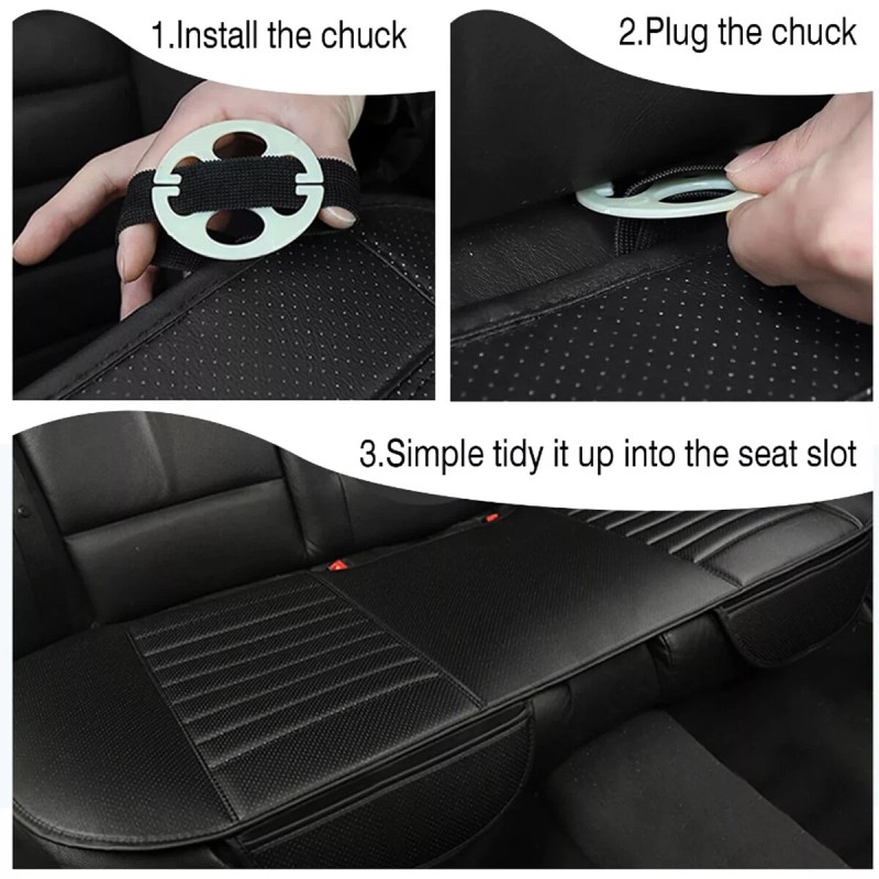 Back Seat Cover Protector - Waterproof Car Seat Cushion PU