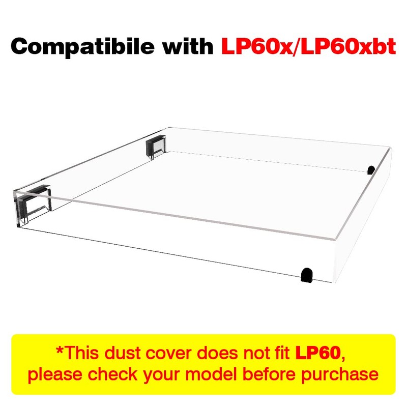 MANAYO Replacement Dust Cover for AT-LP60X/ATLP60XBT, Acrylic Record Player Dust