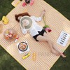 Yellow Checkered Waterproof Camping Picnic Mat Han River Picnic Mat