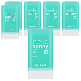 Partner_Reference Banila Co Hello Sunny Essence Sun Stick Fresh SPF50+ PA++++ 18.5g 6pcs / 바닐라코 헬로 써니 에센스 선 스틱 프레시 SPF50+ PA++++ 18.5g 6개