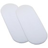 2 BabyPrem Fitted Cotton Bassinet Moses Basket Sheets 67 x
