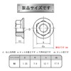 IWALT Hex Flange Nuts (M8) Serrated Flange 304 Stainless Steel