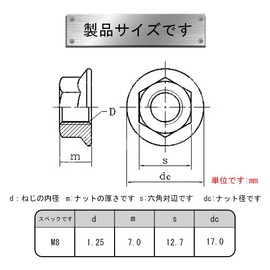 IWALT Hex Flange Nuts (M8) Serrated Flange 304 Stainless Steel Lock Nuts 20pcs Durable Long Time Use