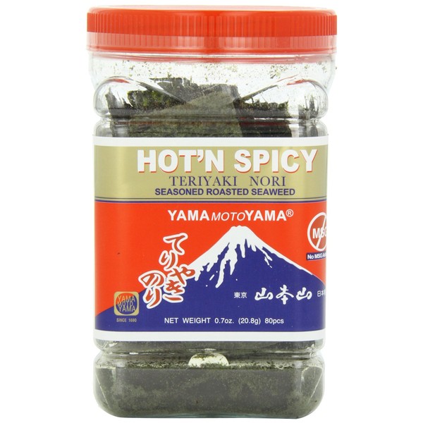 Yama Moto Yama Teriyaki Nori Seaweed Hot and Spicy, 0.7 Ounce