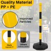 Traffic Delineator Post Cone, Plastic Stanchion Post Set Crowd Control