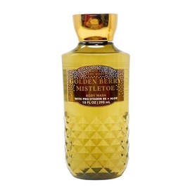 Bath Body Golden Berry Mistletoe Body Wash, 10 fl oz, with Pro-Vitamin B5 + Aloe