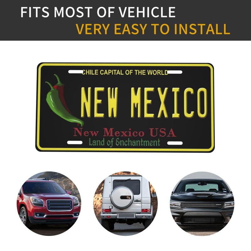 New Mexico License Plate Decorative Metal Car Plate