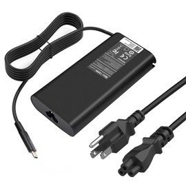 130W USB C Laptop Charger for DELL XPS 15 9575 2-in-1 XPS 15 9500 17 9700 Latitude 5310 5320 7410 7310 7210 9410 Precision 5550 5750 5530 Yoga 910 Type C Power Adapter…