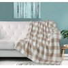 Home Beyond & HB design - Plaid Sherpa Throw Blanket