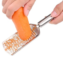 Indian Crafts idea Kitchen Graters Cheese Grater,Ginger Grater & Lemon Zester Micro Blade Cover Stainless Steel Razor Sharp Teeth - High Performance - for Vegetables Cheese, Chocolate