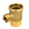 EVERFLOW WMT112S 1-1/2" BRASS WASHING MACHINE TEE WITH FIP TO