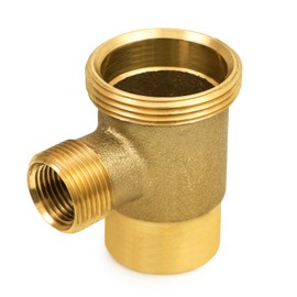 EVERFLOW WMT112S 1-1/2" BRASS WASHING MACHINE TEE WITH FIP TO SLIP JOINT CONNECTIONS