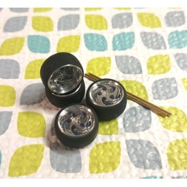 Unbranded CUSTOM ALLOY CHROME WHEELS RUCCI GAN FITS ON HOT WHEELS 83 SILVERADO 1/64 RUGC