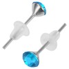 Set of 40 (20 Pairs) Rhinestone Crystal 5mm Stud Earrings