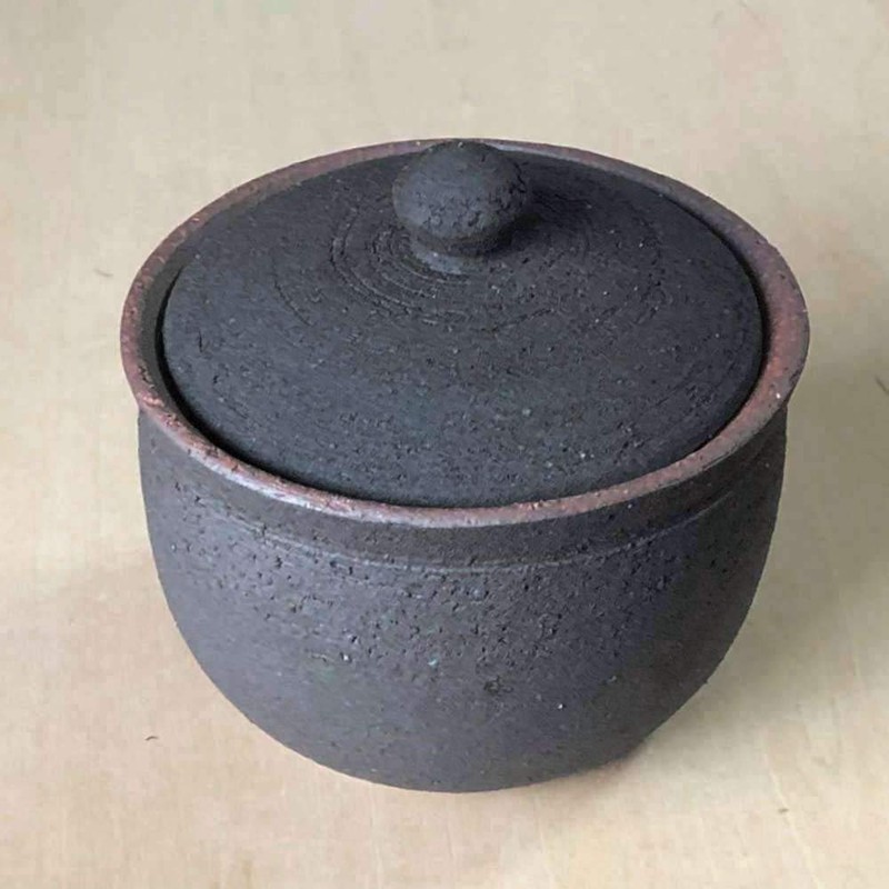 Landscape.com Hephamon, Salt Jar, Large, Black, Made in Japan