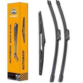 AUTOBOO 26"+16" Windshield Wipers with 14" Rear Wiper Blade Sets Replacement for Toyota CHR C-HR 2016 2017 2018 2019 2020 2021 -Original Factory Quality (Pack of 3)