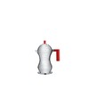 Alessi MDL02/1 R Kaffeekanne, Aluminium, rot, 7.5 x 10.5 x