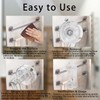Transparent Non-Piercing Suction Grab Bar Heavy-Duty Waterproof Safety Handle for