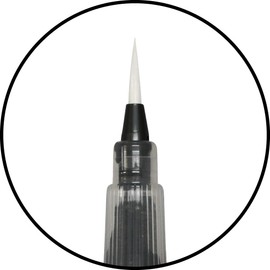 Kuretake EH20-1 Higashiyama Kogyo Brush Pen, Surface Brush Pen, Ultra Fine Point, Silk White
