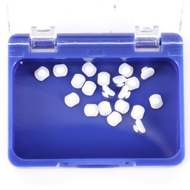 20Pcs/Box Dental Orthodontic Lingual Button Bondable Composite Ceramic Round/Rectangular Base (Composite Lingual Button Rectangular)