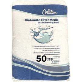 Celatom DE Pool Filter Media - 50lb Diatomite Powder, Crystal Clear