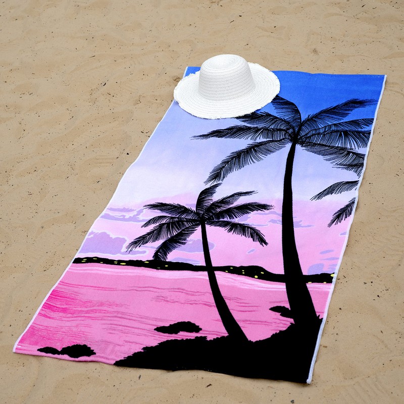 GEEZY Large Microfibre Beach Bath Towel Lightweight Sports Travel Gym