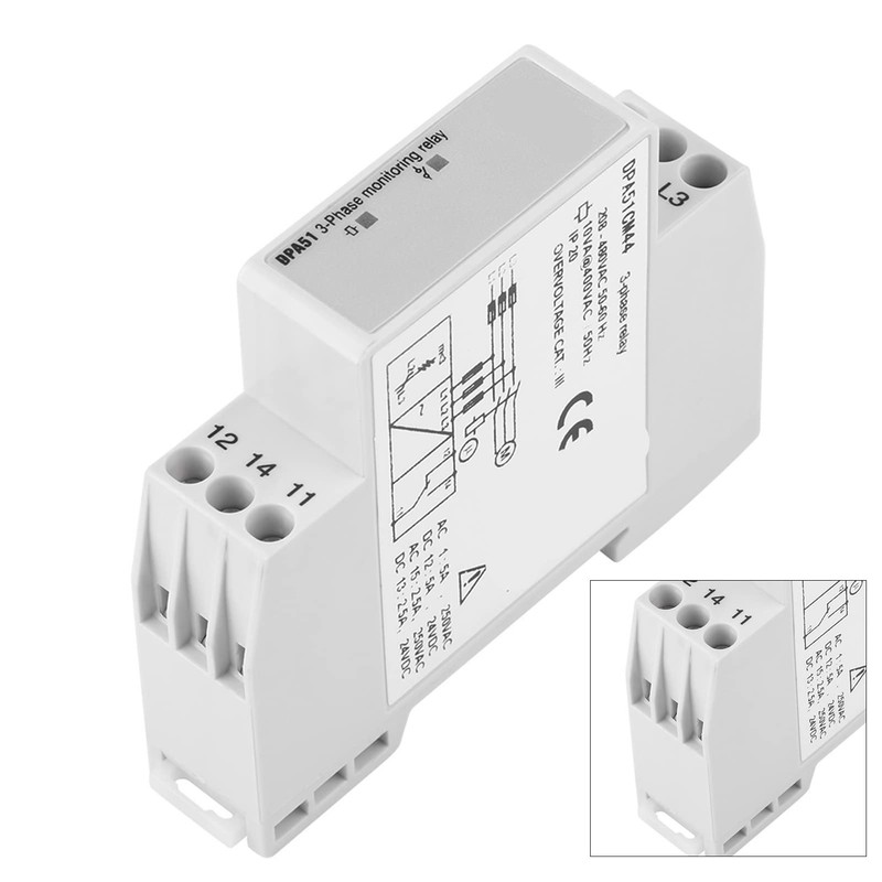 DPA51CM44 3 Phase Monitoring Relay Phase Sequence Protector 208-480VAC Precise