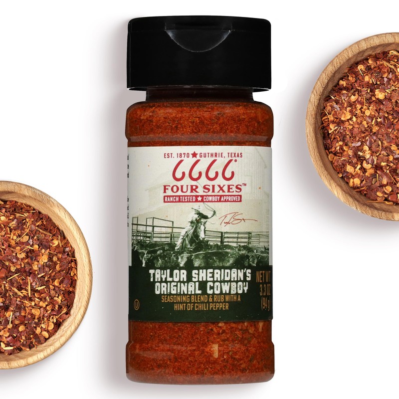 6666 Four Sixes Taylor Sheridan's Original Cowboy Seasoning, 6 Ounce
