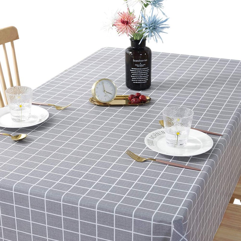 Rustic More Patterns Water Resistant PVC Tablecloth Rectangle Oil-proof Table