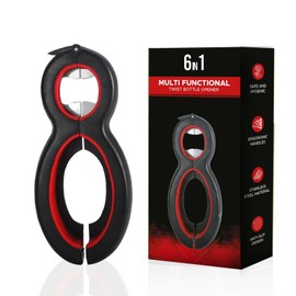 6-in-1 Jar and Bottle Opener – Essential Twist-Off Tool for Bottles, Cans, and Jars | Ideal for Seniors, Kids, and Those with Arthritic Hands