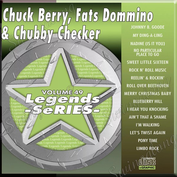 CHUCK BERRY CHUBBY CHECKER LEGEND SERIES KARAOKE CDG #49 NEW