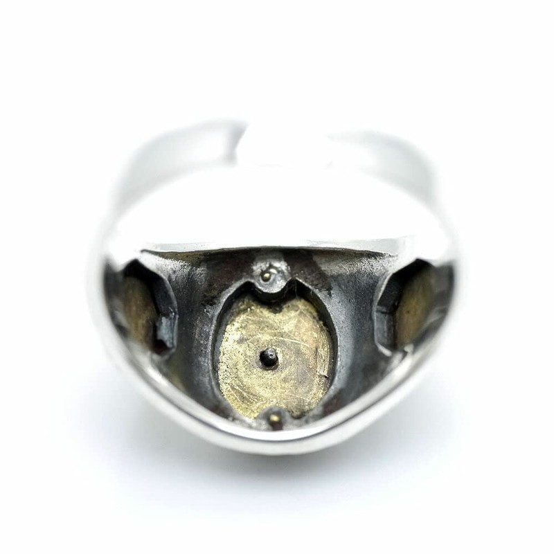 Silver One on Silver 925 Our Lady of Guadalupe Ring