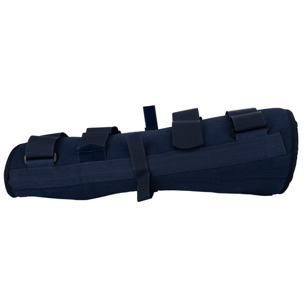 Rolyan Knee Immobilizer, Blue Tri-Panel Knee Brace, 20" Short, Large