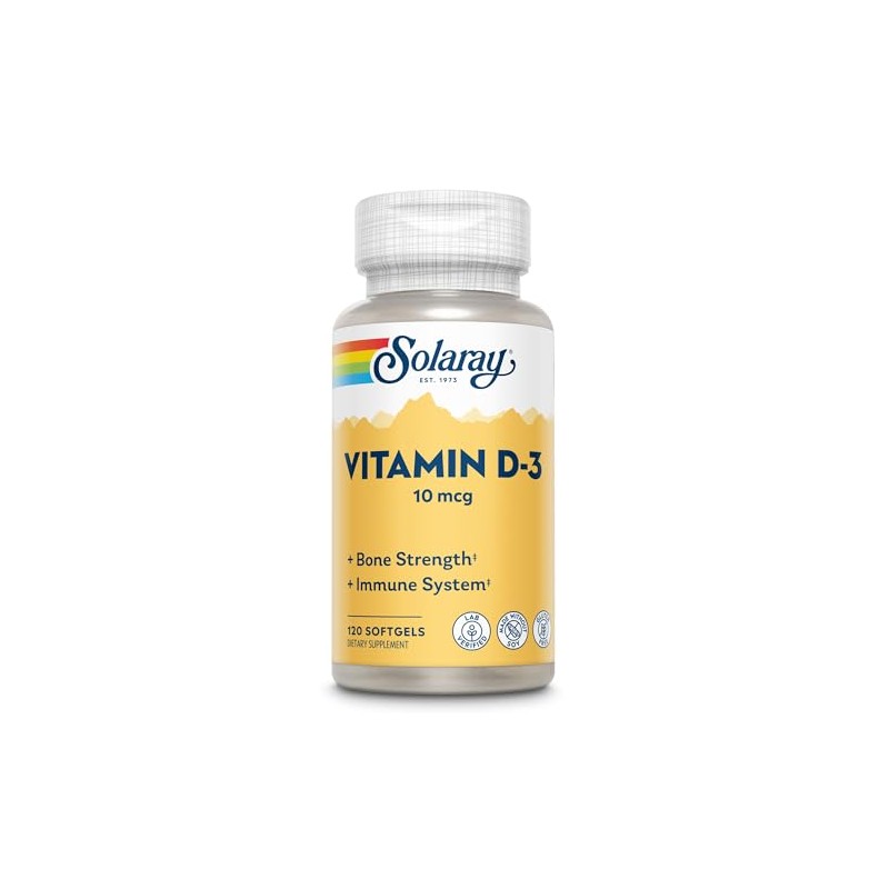 Solaray Vitamin D-3 - 400 IU - 120 Softgels