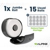 Alpine Commercial Toilet Paper Dispenser - Jumbo Toilet Paper Dispenser,