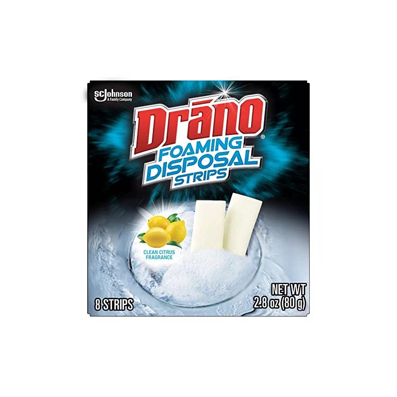 Drano FOAMING DISPOSAL STRIPS 8CT/5 US