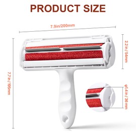 Pet Hair Removal Tool, Pet Hair Remover - Lint Roller for Pet Hair - Cat and Dog Hair Remover for Couch, Furniture, Carpet, Car Seat, Reusable Lint Roller with Fur Bin, Pet Owner Essential