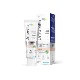 Umbrella Perfect Skin Tono Claro | Base Fluida Tipo Maquillaje con Protector Solar Facial SPF 50+ | Corrector de Imperfecciones de la Piel | Todo Tipo